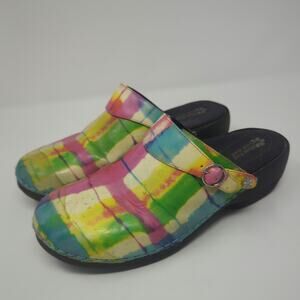 Rocky 4 Eur Sole Patent Leather Clogs for Nurses Size 7